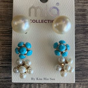 3 Pairs Earrings Set